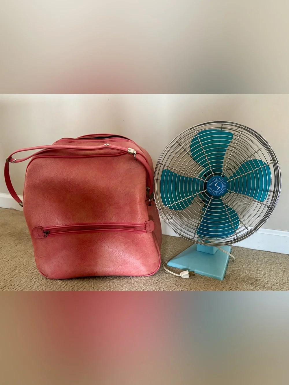 1960s Pearlized Pink Carryon Bag